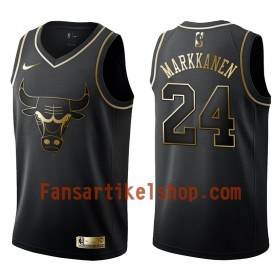 NBA Chicago Bulls Trikot Lauri Markkanen 24 Nike Schwarz Golden Edition Swingman - Herren